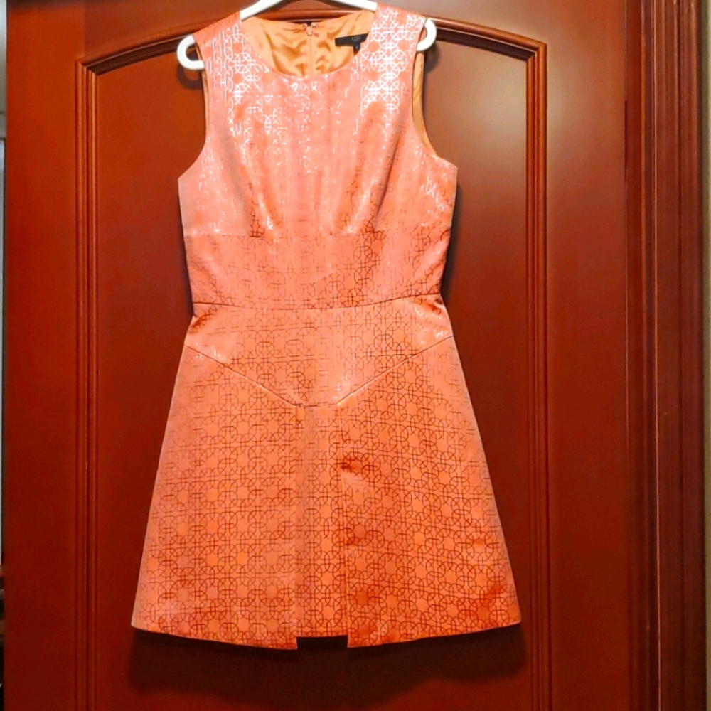 Tibi Jacquard Neon Metallic Dress  size 2